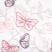 Штора-кафе «Butterfly» сиренево-розовый высота 45см (Ширина 127см)