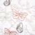 Штора-кафе «Butterfly» персик с серым высота 30см (Ширина 127см)