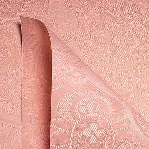 Рулонная штора «Мини» фурнитура Белая. Ткань коллекции «Арабеска» Розовый
