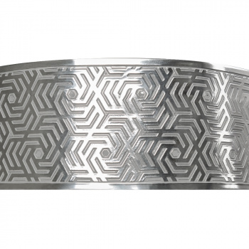 Декоративная планка «Арабеска» Серебро графит (70 мм)