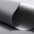 Рулонная штора «UNI 2» фурнитура Коричневая. Ткань коллекции «Плэин» Silver Blackout Серый