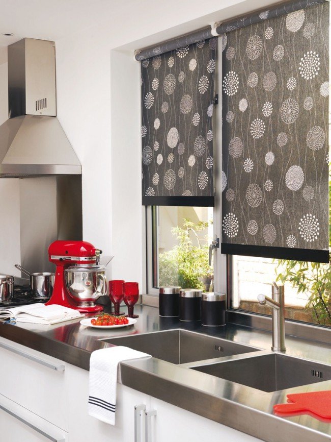 Рулонные шторы для кухни: выбираем модель, расцветку, размер кухонных рулонных штор