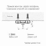 Карниз 2+1 однорядный без клипсы Белый (L=540 см Рондо Ø11мм)