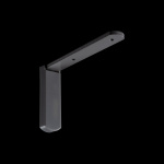 Кронштейн стеновой с заглушкой 100x60 мм (Серый)