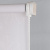 Рулонная штора «Стандарт» фурнитура Белая. Ткань коллекции «Родонит» Белый