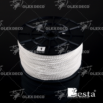 изображение цепь управления пластиковая 3,2х4,2 мм besta белая бобина на olexdeco.ru