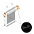 фото комплект механизма для рулонной шторы «mgs» besta темно-серый в интернет-магазине Олексдеко