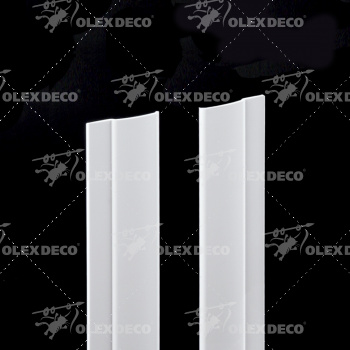 изображение направляющая плоская алюминиевая uni 1 l=4 м белая на olexdeco.ru
