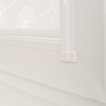 Рулонная штора «UNI 1» фурнитура Белая. Ткань коллекции «Одуванчик» Белый (компл. Besta)