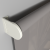 Рулонная штора «Moncada» ø38 фурнитура Белая. Ткань коллекции «Плэин» Серый