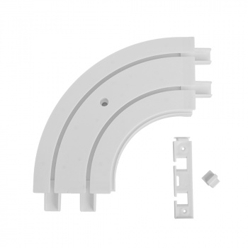 изображение поворот эркерный внутренний для шины потолочной двухрядной (комплект с адаптером) на olexdeco.ru