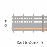 Лента шторная «Складка трубочка» 20290/100