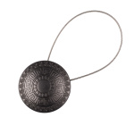 Магнит для штор «Стаккини» ø7 см для тяжелого веса штор с тросом 30 см (ЧМ)