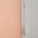 Рулонная штора «Мини» фурнитура Белая. Ткань коллекции «Арабеска» Розовый (компл. Besta)