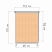 Рулонная штора «Мини» Квадро/Мокка (68 х 170)
