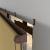 Рулонная штора «MGS» фурнитура Коричневая. Ткань коллекции «Плэин» Хаки