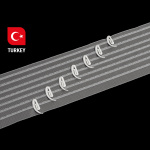 Лента шторная многокарманная безкордовая Oz-is Premium 4381 MPA (Прозрачный)