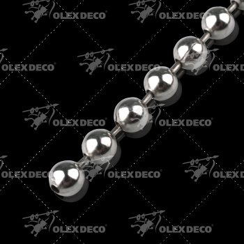 изображение цепь управления металлическая 4,5х6,0 мм хром на olexdeco.ru