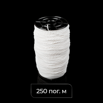 Цепь управления пластиковая 4,5х6,0 мм Белая (Бобина 250 п.м.)