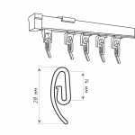 Крючок французский «Улитка» упак. 50 000 шт (Белый)