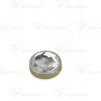 изображение клипса магнитная «кристалл» ø2,9 см для легкого и среднего веса штор с леской 30 см на olexdeco.ru