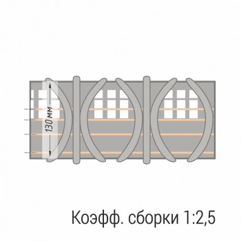изображение лента шторная «французский куст» 13125-dk-tr бобина на olexdeco.ru