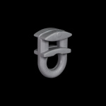 Бегунок 4 мм в ленте 10000 шт (1 короб/1000 лент Серый)