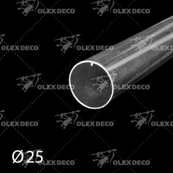 изображение труба ø25 мм алюминиевая l=4 м для рулонной шторы на olexdeco.ru