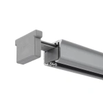 Заглушка торцевая «Отель» упак. 10 шт (Удлиненная Серый)