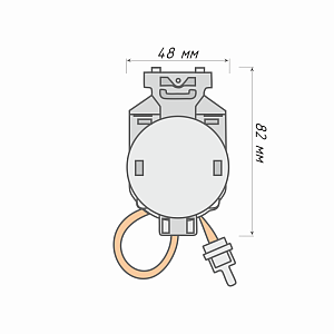 Каретка «Римская» подъемная в сборе 300 см с прозрачной лентой