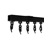 Карниз «Отель Гранд» Черный матовый (380 см ролик ø9 мм RT)