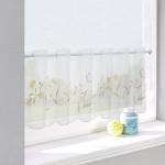 Ткань для штор-кафе коллекция «Romantik» бежево-желтый (Рулон высота 30см)