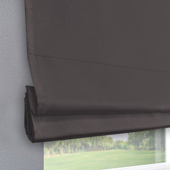Римская штора черный подъемный механизм коллекция «Монро» Dim-out Темный графит