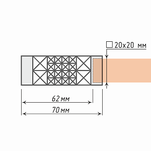 изображение наконечник «куб» на olexdeco.ru
