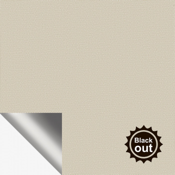 Ткань для рулонных штор коллекция «Плэин» Silver Blackout Айвори 250 см (На отрез)