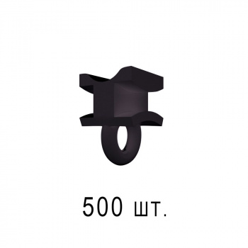 изображение бегунок 6 мм черный в ленте 500 шт на olexdeco.ru