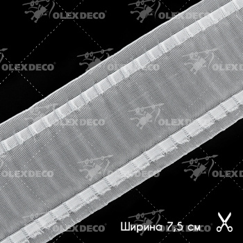 изображение лента шторная с карманами для создания волны 7500-w на olexdeco.ru