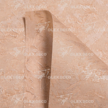 Рулонная штора «Toledo» ø28 фурнитура Белая. Ткань коллекции «Шелк» Мокка