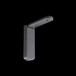 Кронштейн стеновой с заглушкой 60x60 мм (Серый)