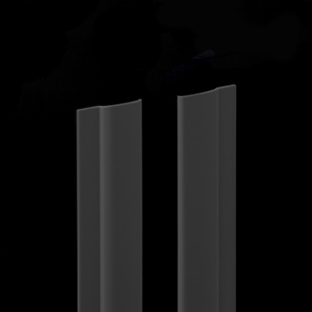 изображение направляющая плоская алюминиевая uni 1 l = 4 м темно-серый на olexdeco.ru