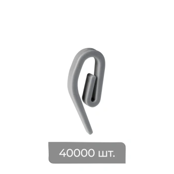 Крючок французский усиленный «Кипр» (короб 40000 шт Серый)