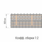 Лента шторная «Вафельная складка» 20585/100