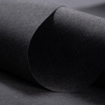 Рулонная штора «Moncada» ø38 фурнитура Белая. Ткань коллекции «Тэсиро» Темно-серая