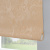 Рулонная штора «Стандарт» фурнитура Белая. Ткань коллекции «Арабеска» Бежевый