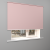 Рулонная штора «MGS» фурнитура Белая. Ткань коллекции «Плэин» Розовый