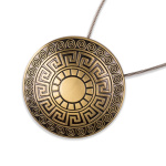 Магнит для штор «Стаккини» ø7 см для тяжелого веса штор с тросом 30 см (А)