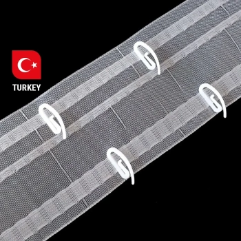 Лента шторная с карманами для создания волны Oz-is Premium 2000 МР (Прозрачный 1 бобина 50 пог.м)