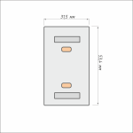 Платформа для скотча «Мини» Besta (Золотой дуб)