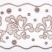Ткань для штор-кафе коллекция «Flowers» мокка (На отрез высота 45см)