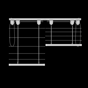 Карниз для двойной римской шторы «Рим Люкс» (360 см)